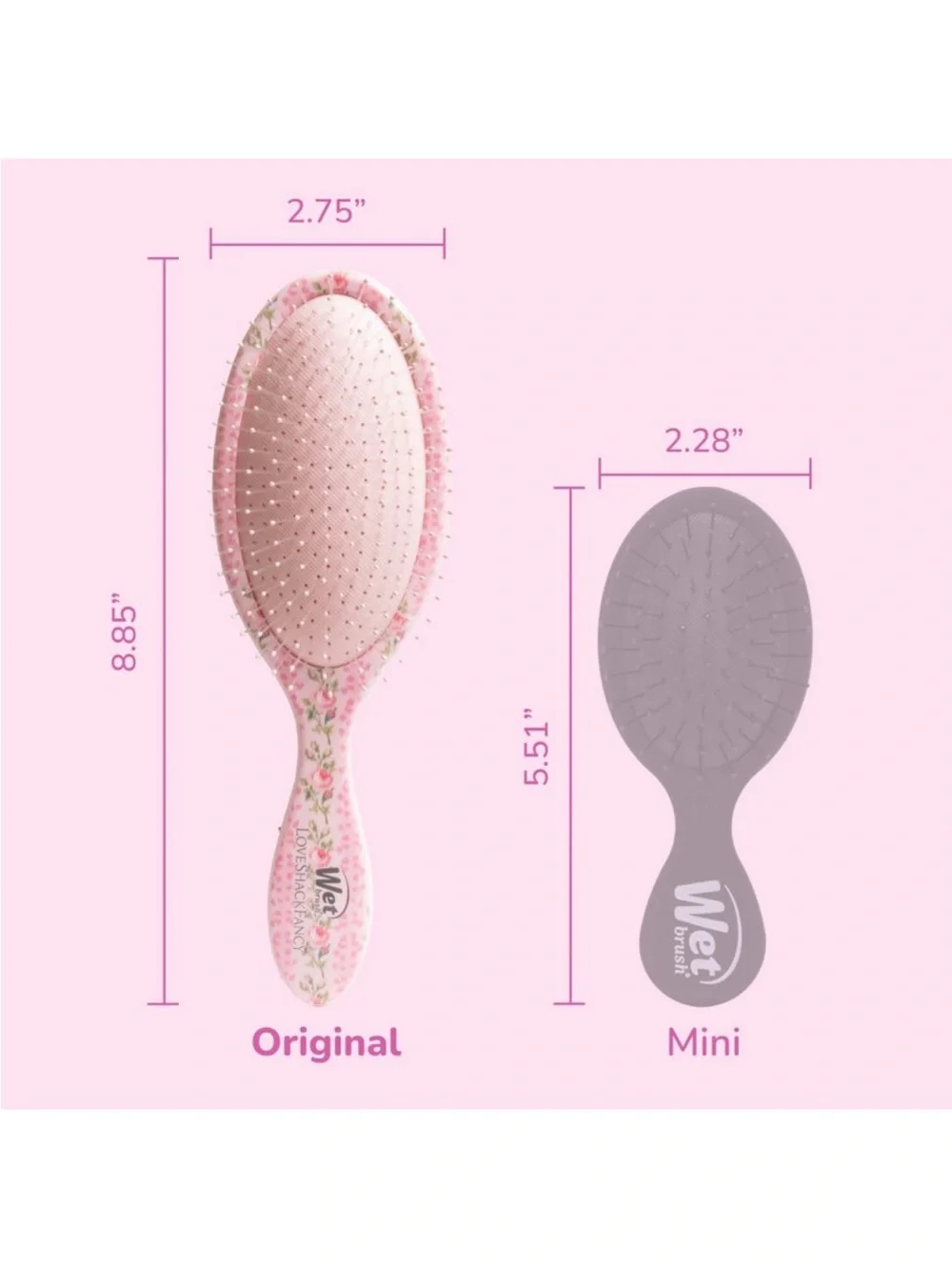 Loveshackfancy x target- wetbrush blooming heirloom original detangler brush